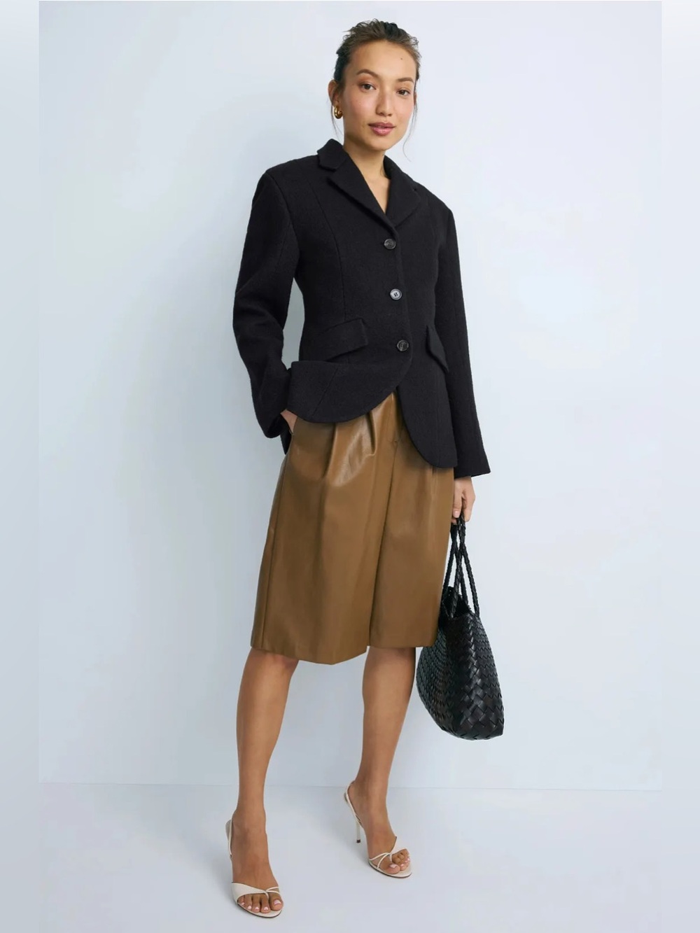 Modern Citizens Marina Wool-Blend Sculptured Blazer (0333) - Picture 1 of 10